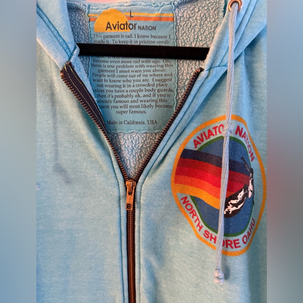 Aviator Nation North Shore Oahu Zip Up Hoodie - Picture 3 of 6